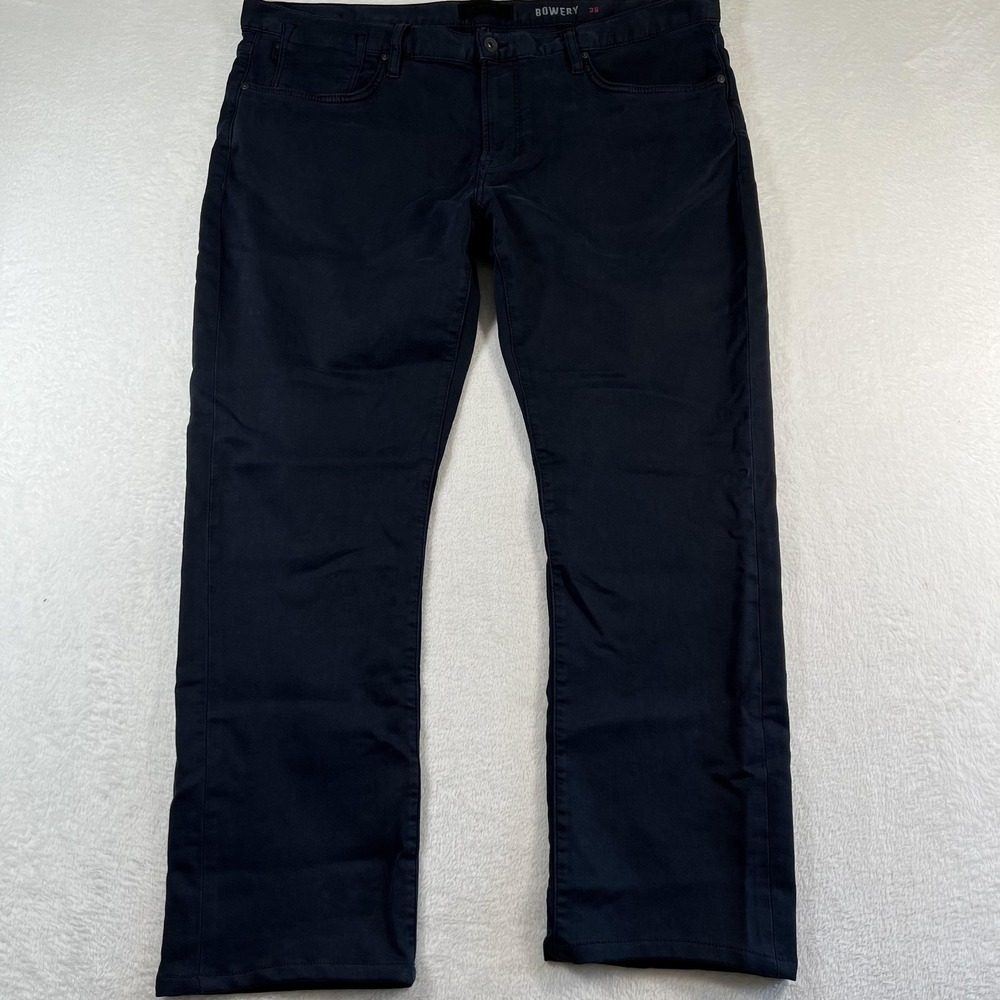 John Varvatos Bowery Jeans Mens 38x30 Blue Dark Wash Slim Straight Denim